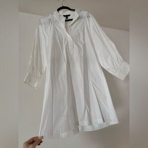 White Tunic Blouse dress banana republic